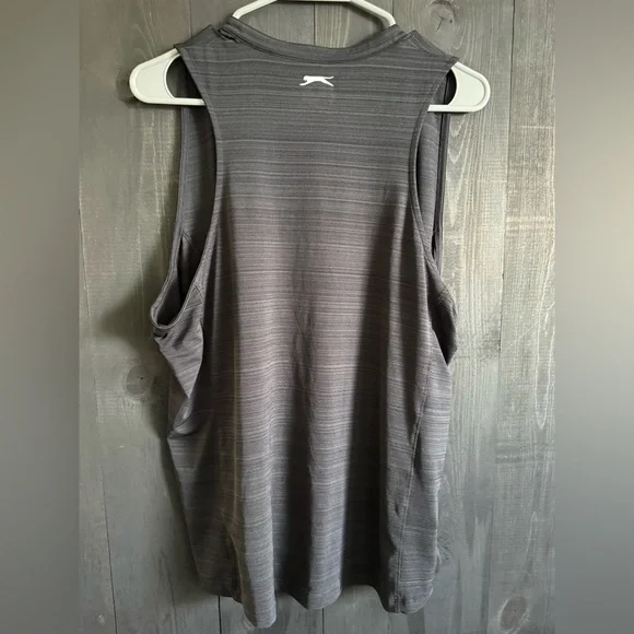 Slazenger Black Muscle Tee Tank Top Sleeveless - Picture 2 of 3